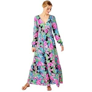 Lilly pulitzer mistral maxi dress onyx